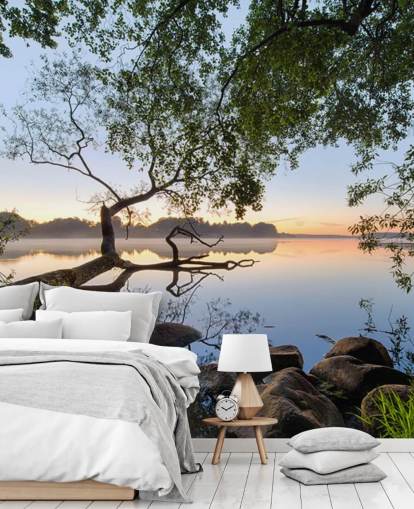 mural de papel de parede de lago tranquilo chamado Lake View by 1x para escritórios domésticos e empresas mural de papel de parede de lago tranquilo chamado Lake View by 1x para escritórios domésticos e empresas