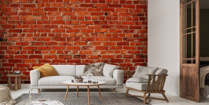 Red Brick 2 Wall Mural, Brick Wallpaper Murals