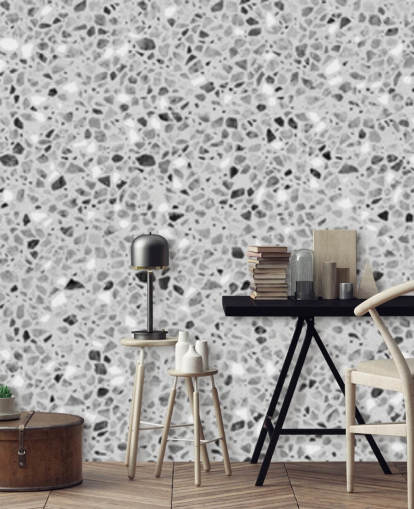 grey terrazzo wallpaper grey terrazzo wallpaper