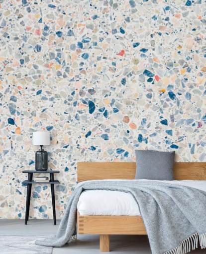 blue and white terrazzo wallpaper blue and white terrazzo wallpaper