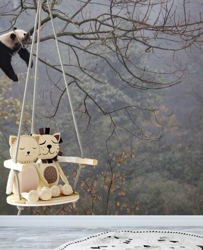 panda in a tree wallpaper panda in a tree wallpaper