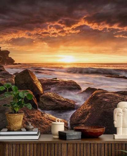 rock sunset coast wallpaper rock sunset coast wallpaper