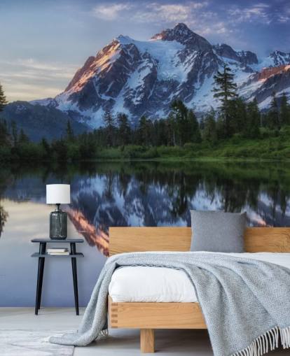 papel de parede de montanhas nevadas e águas do lago papel de parede de montanhas nevadas e águas do lago