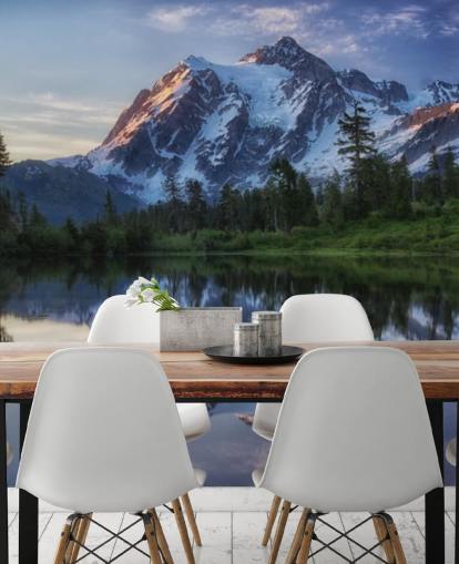 snowy mountain and lake waters wallpaper snowy mountain and lake waters wallpaper