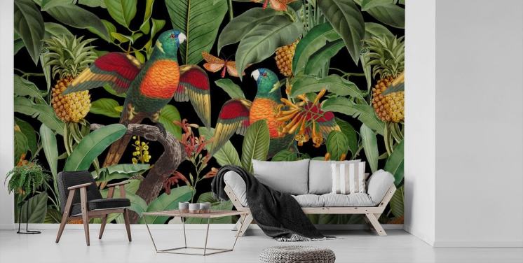The Jungle Parrots Parrot Wallpaper