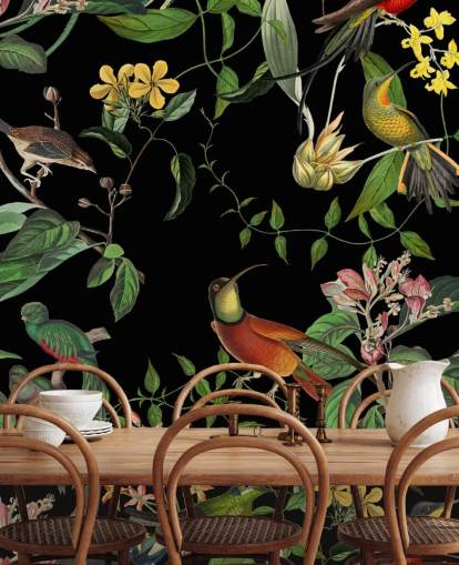 tropisk jungel kolibrien tapet tropisk jungel kolibrien tapet