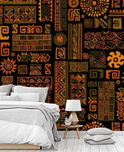 orange tribal patterns wallpaper orange tribal patterns wallpaper