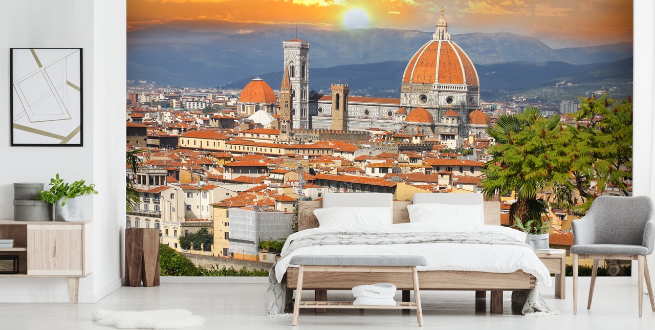 Florence in spring time, Tuscany, Italy wallpaper