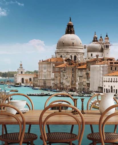 Grand Canal et Basilique Santa Maria della Salute, Venise, Italie fond d'écran Grand Canal et Basilique Santa Maria della Salute, Venise, Italie fond d'écran