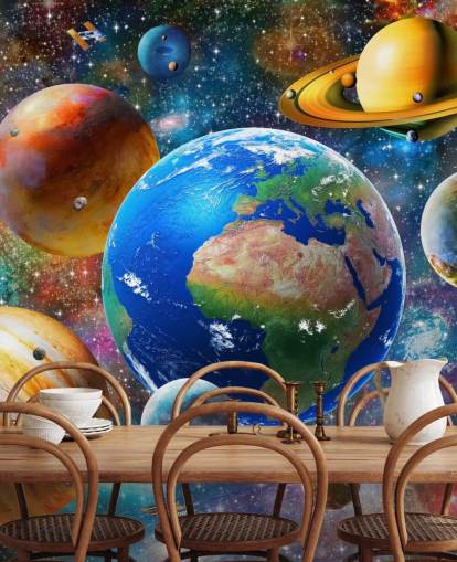 planeetat ja aurinko ryhmitelty tapetti planeetat ja aurinko ryhmitelty tapetti