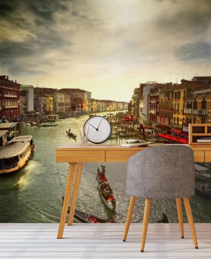 carta da parati canale veneziano e gondole carta da parati canale veneziano e gondole