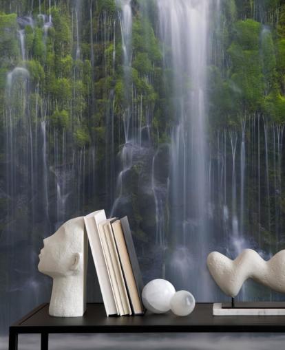 massevis av fossefall og grønne tapet massevis av fossefall og grønne tapet