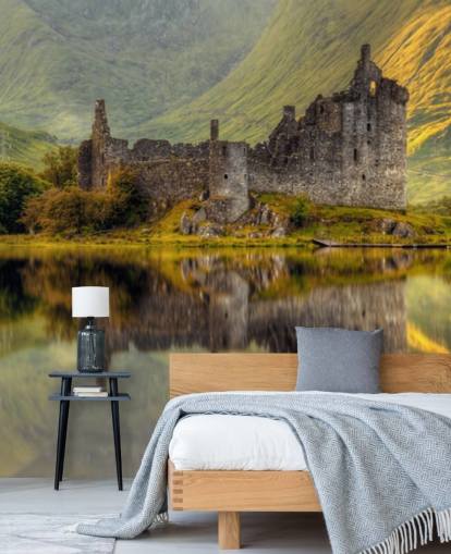 scottish castle ruins by a loch wallpaper scottish castle ruins by a loch wallpaper