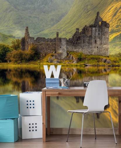 scottish castle ruins by a loch wallpaper scottish castle ruins by a loch wallpaper