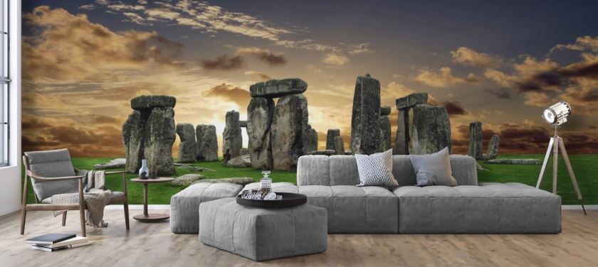 Stonehenge Sunrise mural