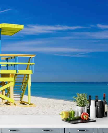 Miami Beach Lookout Beach Wall Mural Miami Beach Lookout Beach Wall Mural