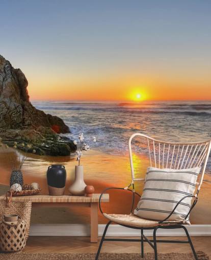 Rocky Sunset Beach Taustakuva Rocky Sunset Beach Taustakuva