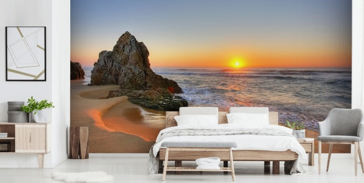 Fondo de pantalla Rocky Sunset Beach