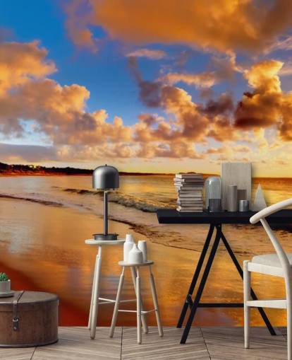 Decorazione murale con cielo al tramonto Decorazione murale con cielo al tramonto