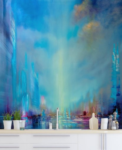 bblue city abstract wallpaper bblue city abstract wallpaper