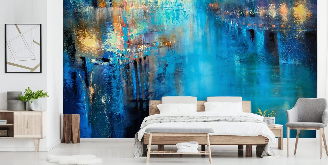 abstract art of a flood wallpaper