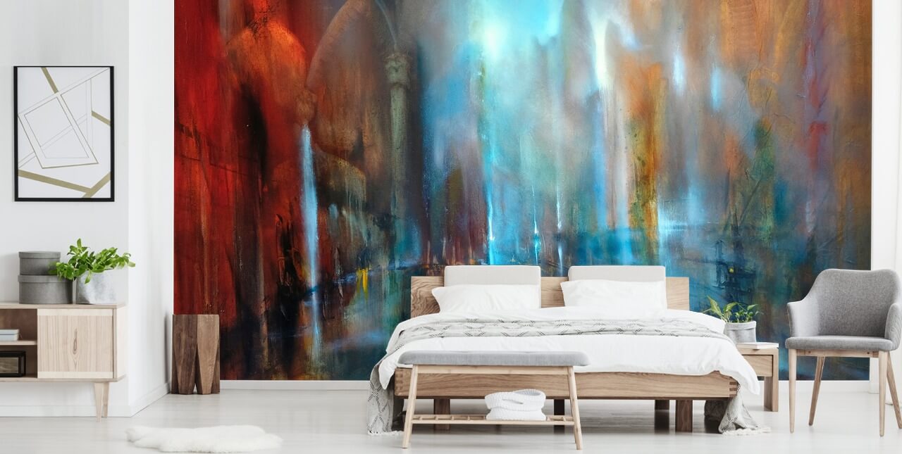 arte astratta di città e abbazia carta da parati pilastri arte astratta di città e abbazia carta da parati pilastri