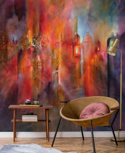 pink, red and purple misty town wallpaper pink, red and purple misty town wallpaper