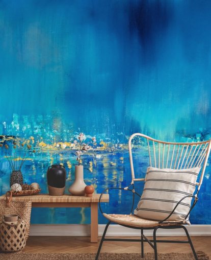 papel de parede de pintura abstrata azul papel de parede de pintura abstrata azul