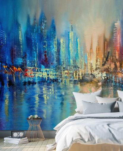 colourful abstract city wallpaper colourful abstract city wallpaper