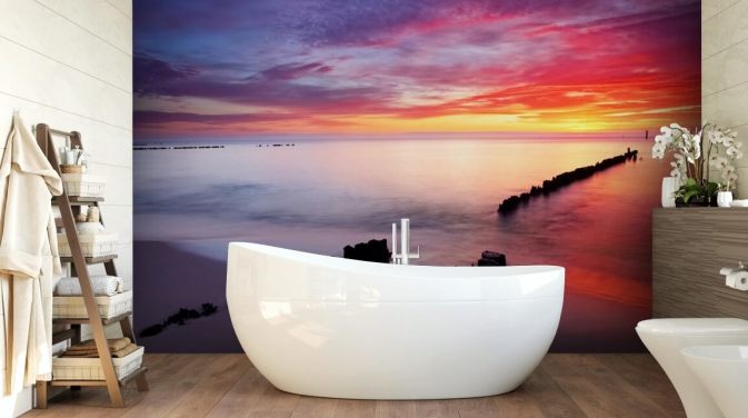 Baltic Sea Sunrise Sunset Beach Wallpaper