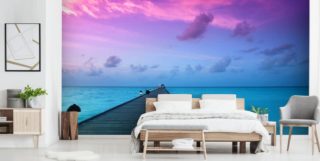 Sunset in the Maldives Sunset Beach Wallpaper