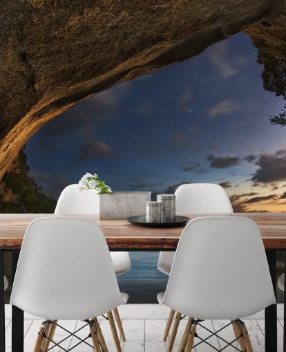 beach scene wallpaper mural called Cathedral Cove for living rooms, bedrooms and home offices beach scene wallpaper mural called Cathedral Cove for living rooms, bedrooms and home offices