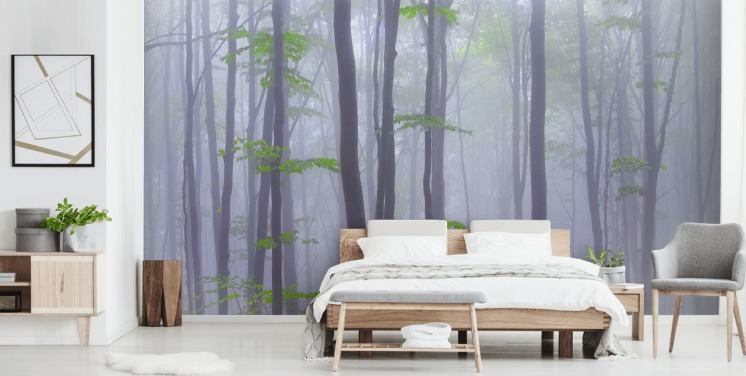 Misty Tree Wall Mural