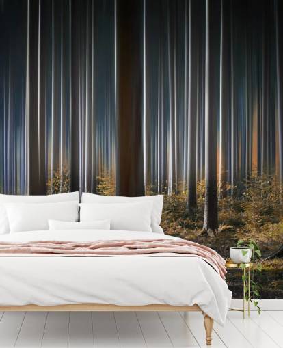 Gleaming Forest Tree Trunks Wallpaper Gleaming Forest Tree Trunks Wallpaper