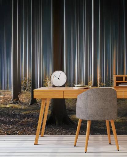 Skinnende Forest Trestammer Bakgrunn Skinnende Forest Trestammer Bakgrunn