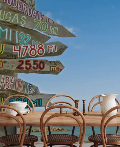 Key West Signpost Mural Key West Signpost Mural