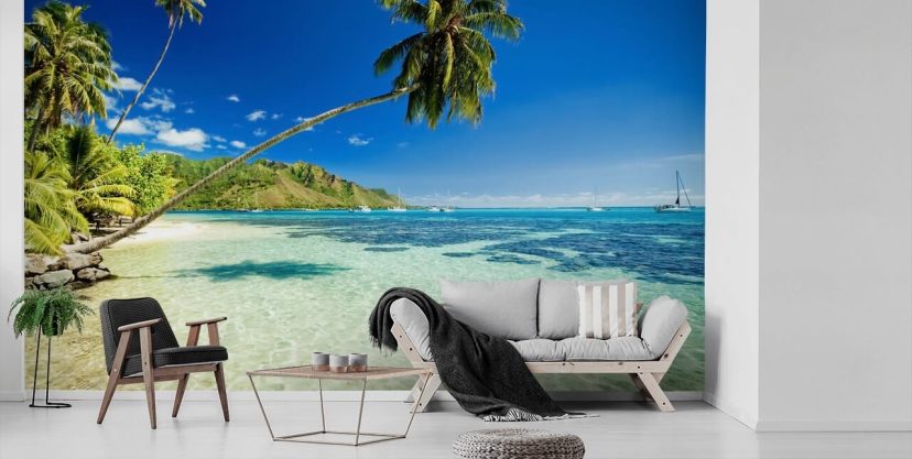 Sea Landscape Wallpaper, Beach Wallpaper, Seashore Wallpaper, Water and Sand  Wall Decal, Removable Wall Mural, Peel and Stick Self Adhesive -  Canada