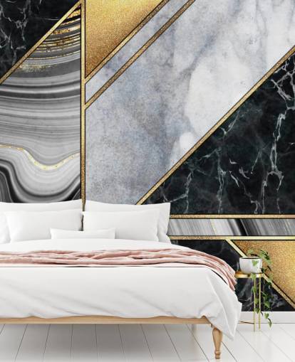 valkoinen ja musta marmori kultaisella geometrisella art deco -taustakuvalla valkoinen ja musta marmori kultaisella geometrisella art deco -taustakuvalla