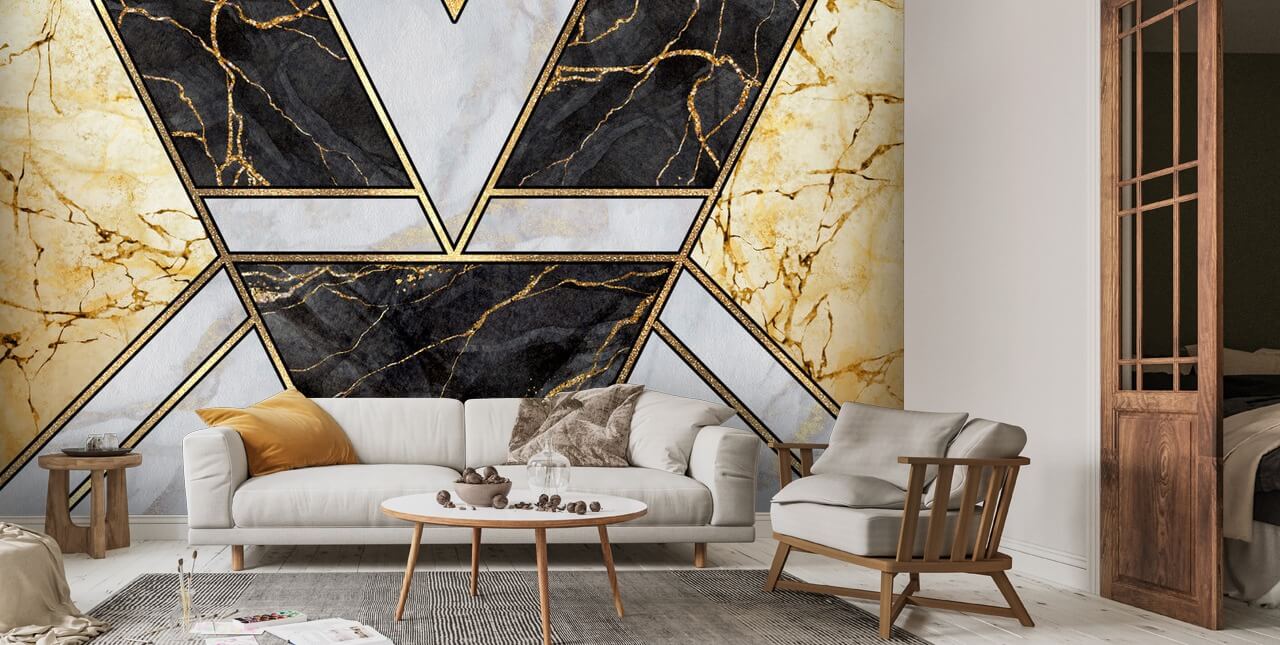 Gold Marble Wallpaper | Wallsauce US