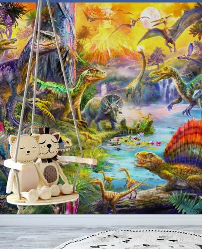 dinosaurie land illustration dinosaurie land illustration