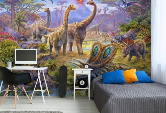 dinosaur landscape wallpaper