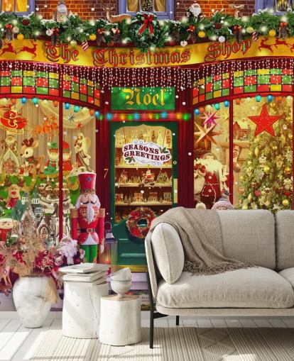 Weihnachtsladen Fronttapete Weihnachtsladen Fronttapete