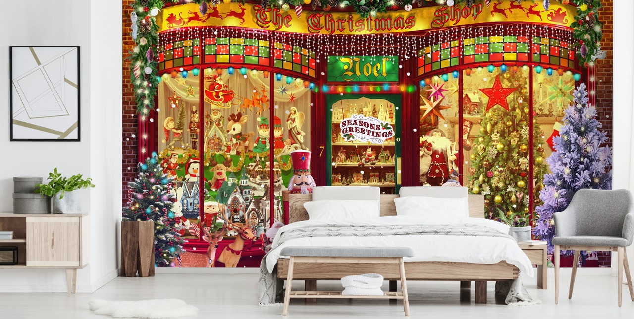 jul butik främre tapeter jul butik främre tapeter