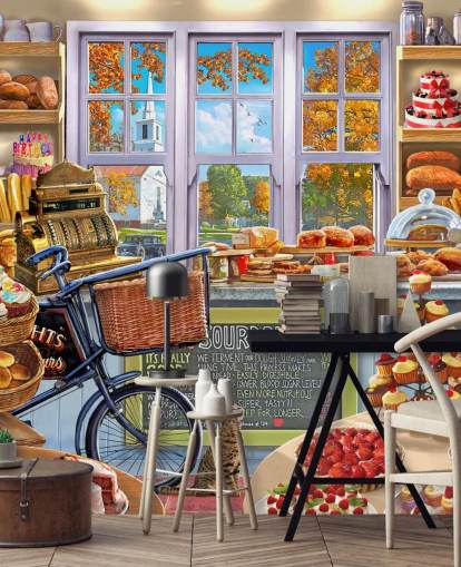 papel de parede interior de bolo e pão papel de parede interior de bolo e pão