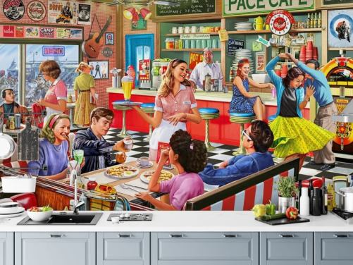 fondo de pantalla retro english diner