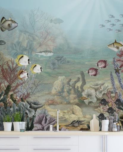 vintage kala ja koralli kuva tapetti vintage kala ja koralli kuva tapetti