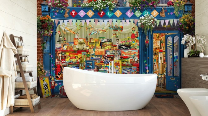 toy shop front wallpaper