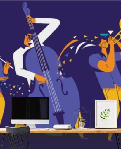 purple and yellow musicians wallpaper purple and yellow musicians wallpaper