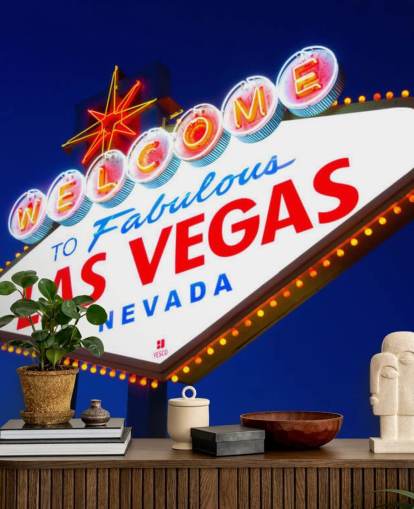 las vegas tegn mod blå himmel tapet las vegas tegn mod blå himmel tapet
