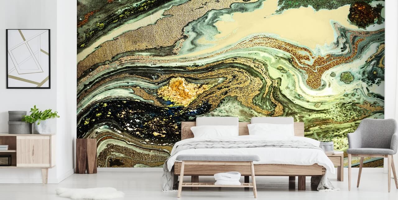 Caramel Gold Marble Marble Wallpaper